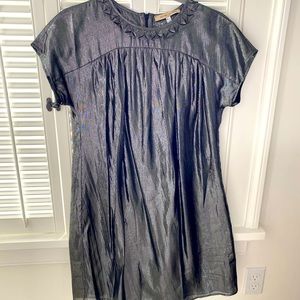 See by Chloe silver pewter mini shift dress